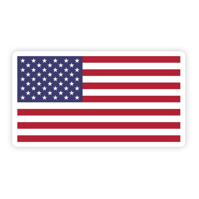 American Flag Patriotic Sticker