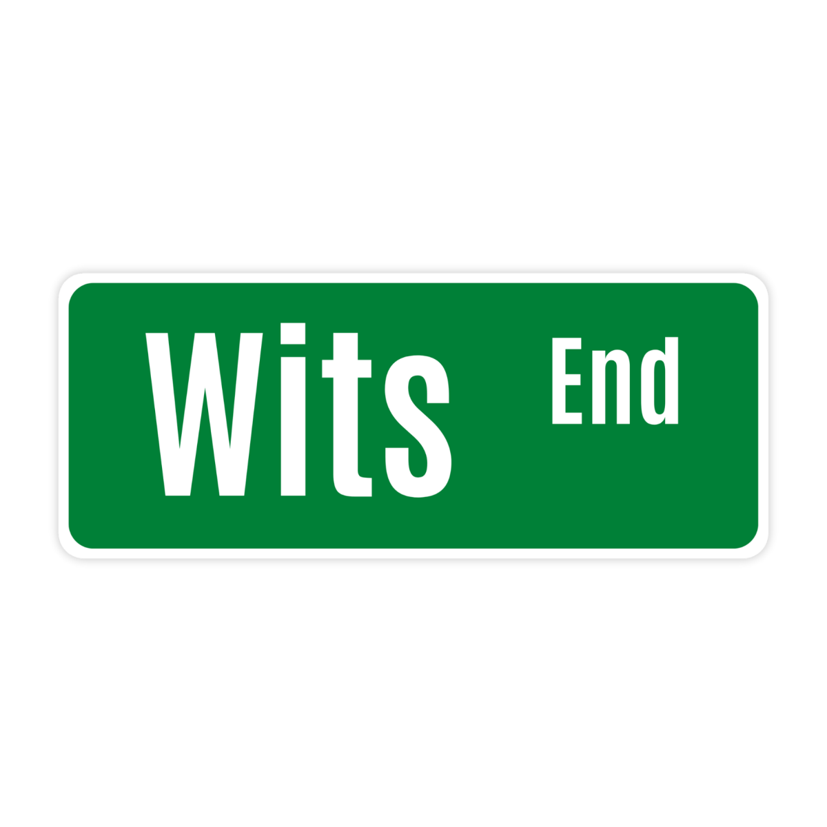 At Wits End Sticker