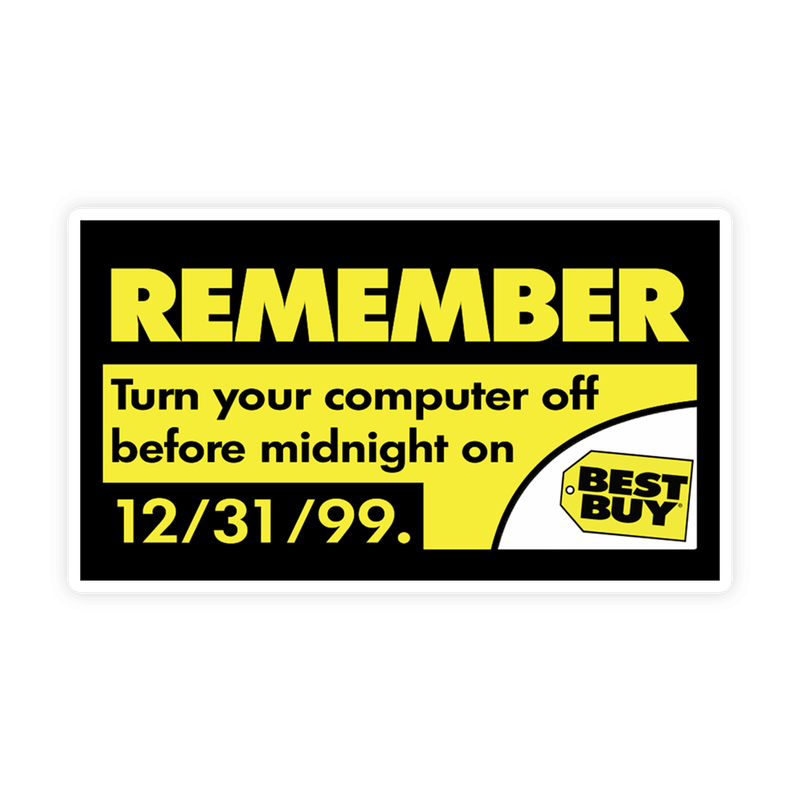 Best Buy Y2K Sticker