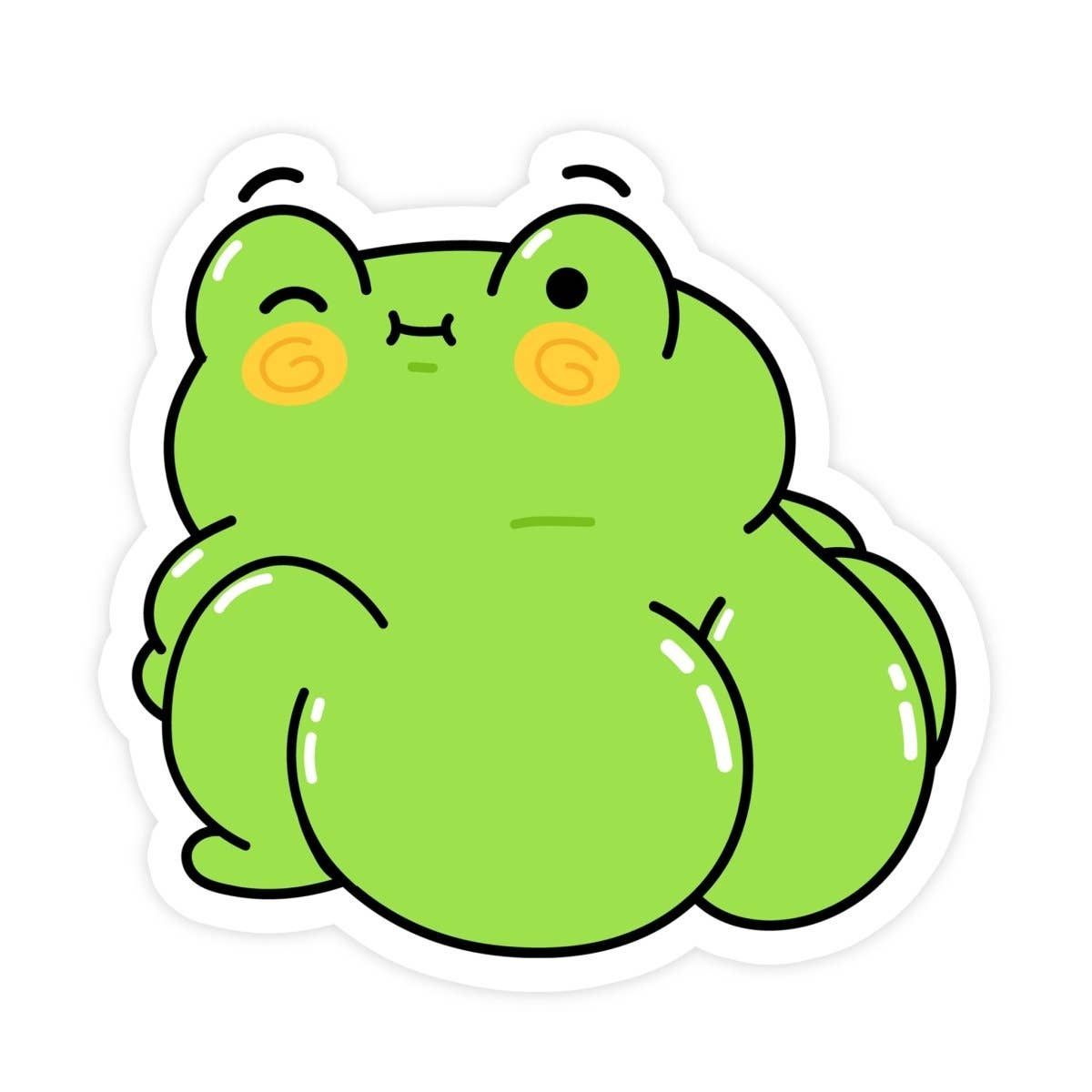 Big Booty Thick Frog Sticker