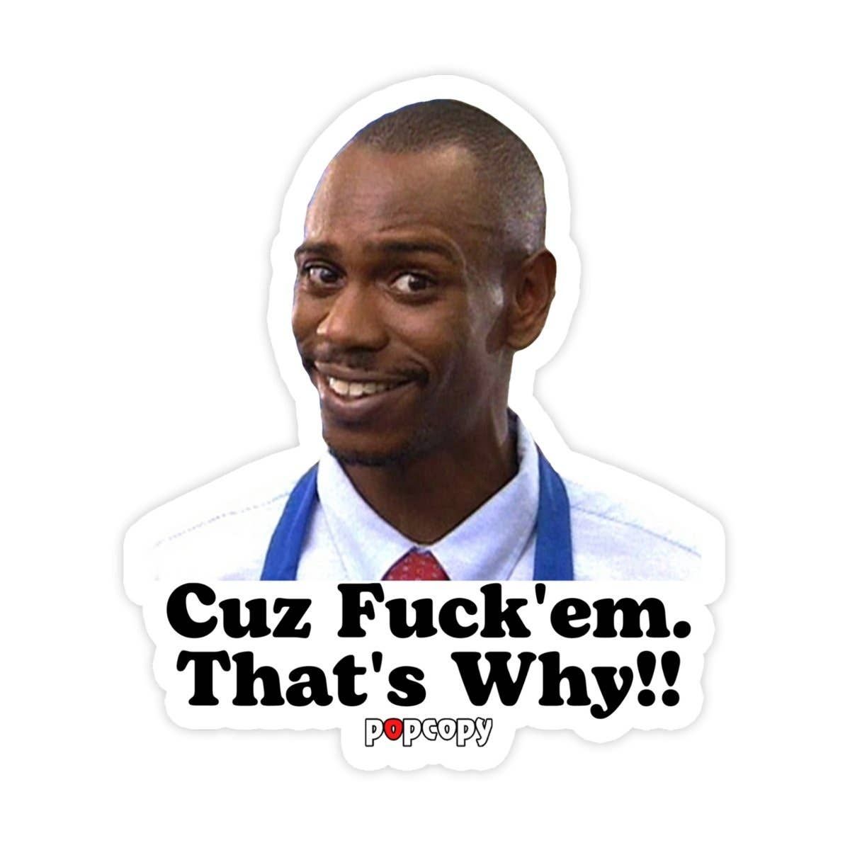 Dave Chappelle Popcopy Sticker