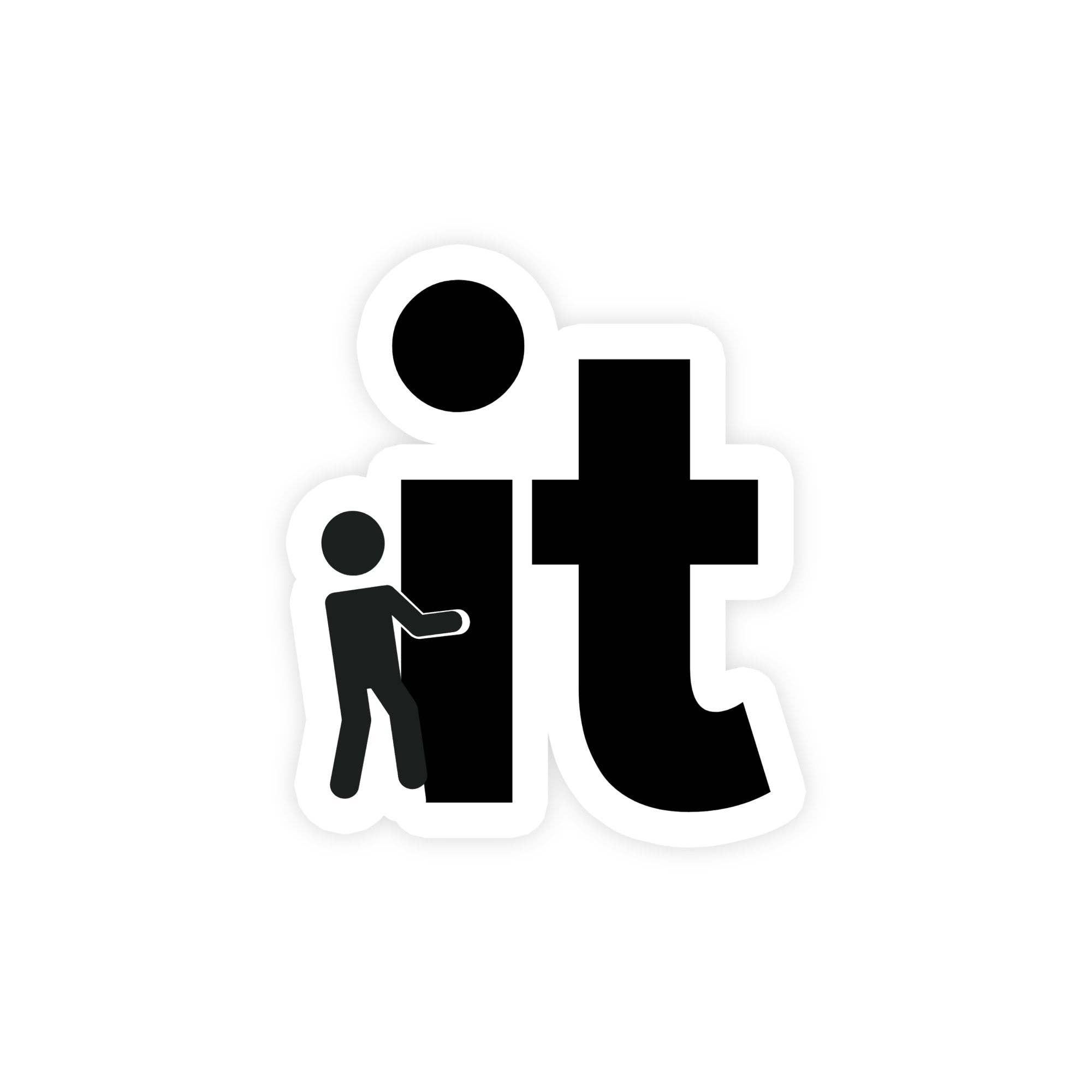 Fuck It Stick Figure Sticker