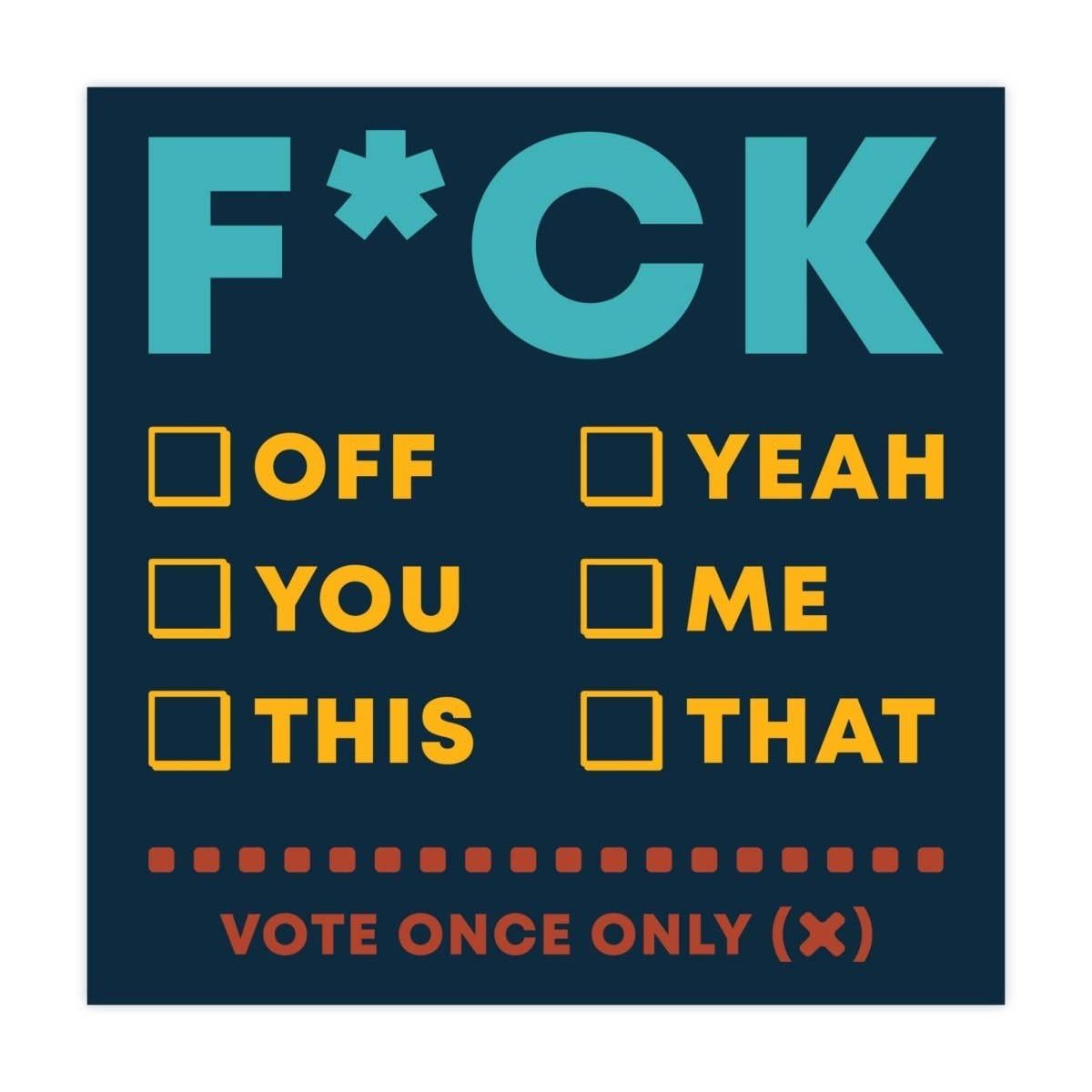 F*ck Chart Sticker
