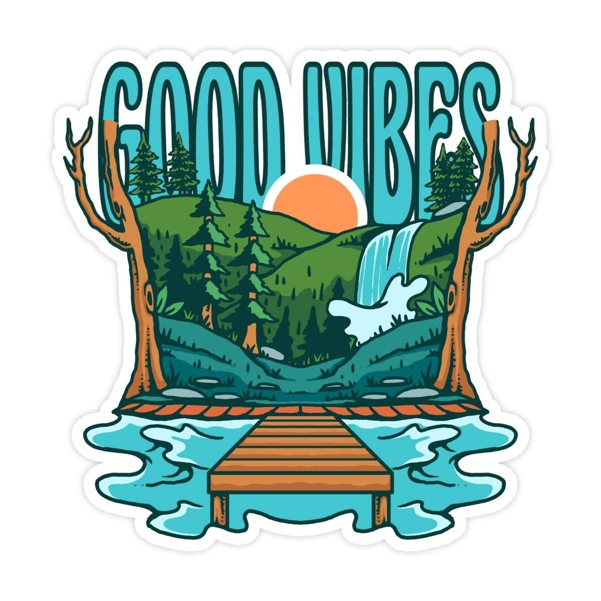 Good Vibes Nature Sticker