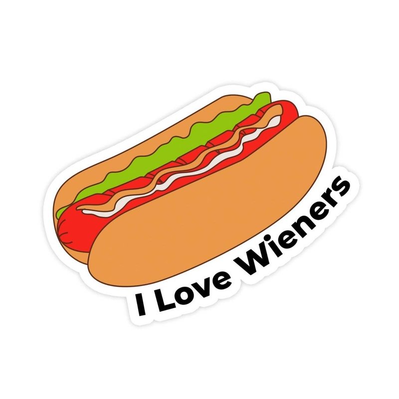 I Love Wieners Sticker