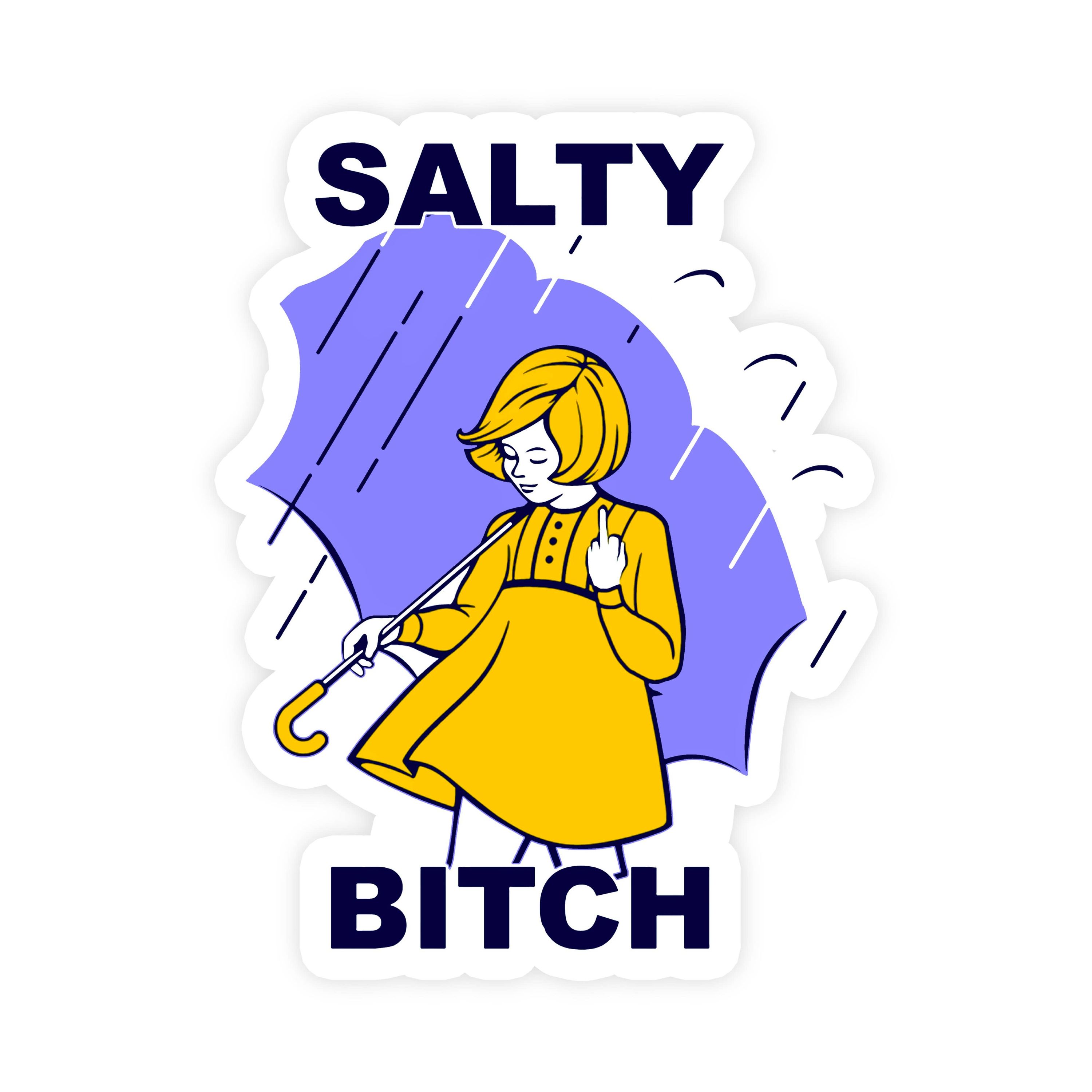Salty Bitch Morton Parody Sticker