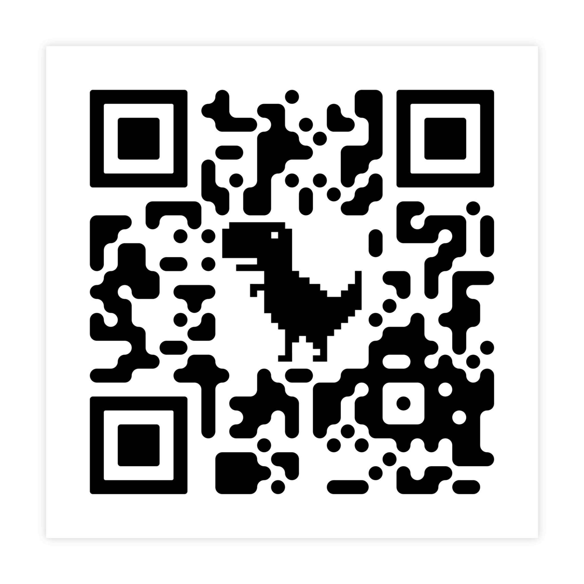 Rick Roll QR code Sticker