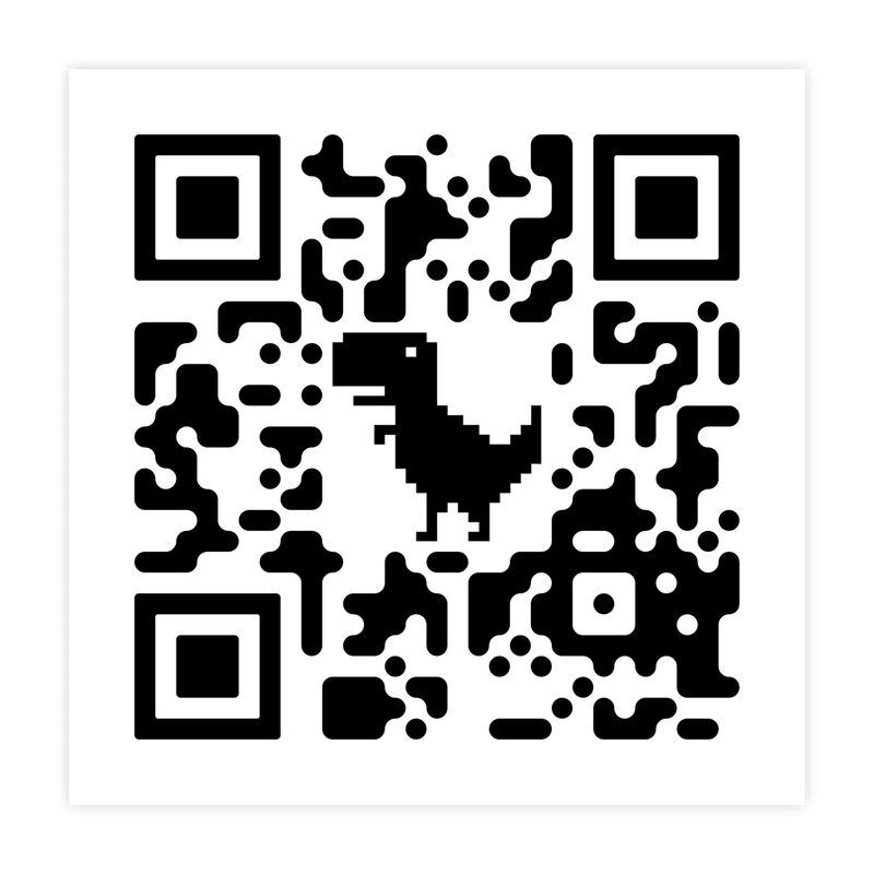 Rick Roll QR code Sticker