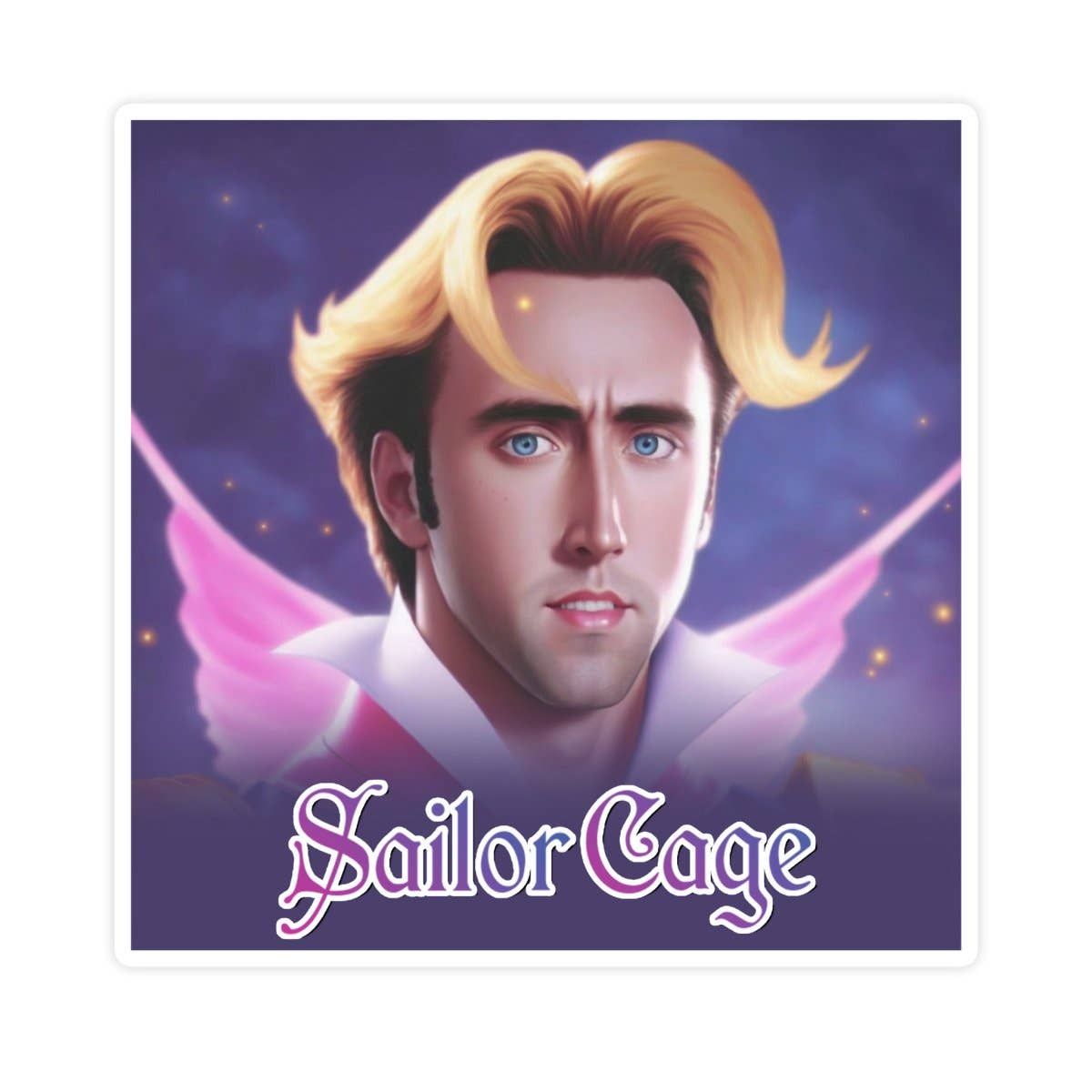 Sailor Cage Sailor Moon Nicolas Cage Sticker