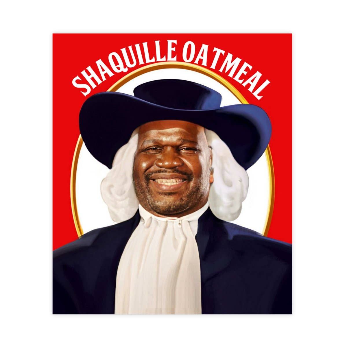 Shaquille Oatmeal Sticker, Shaquille O'neal