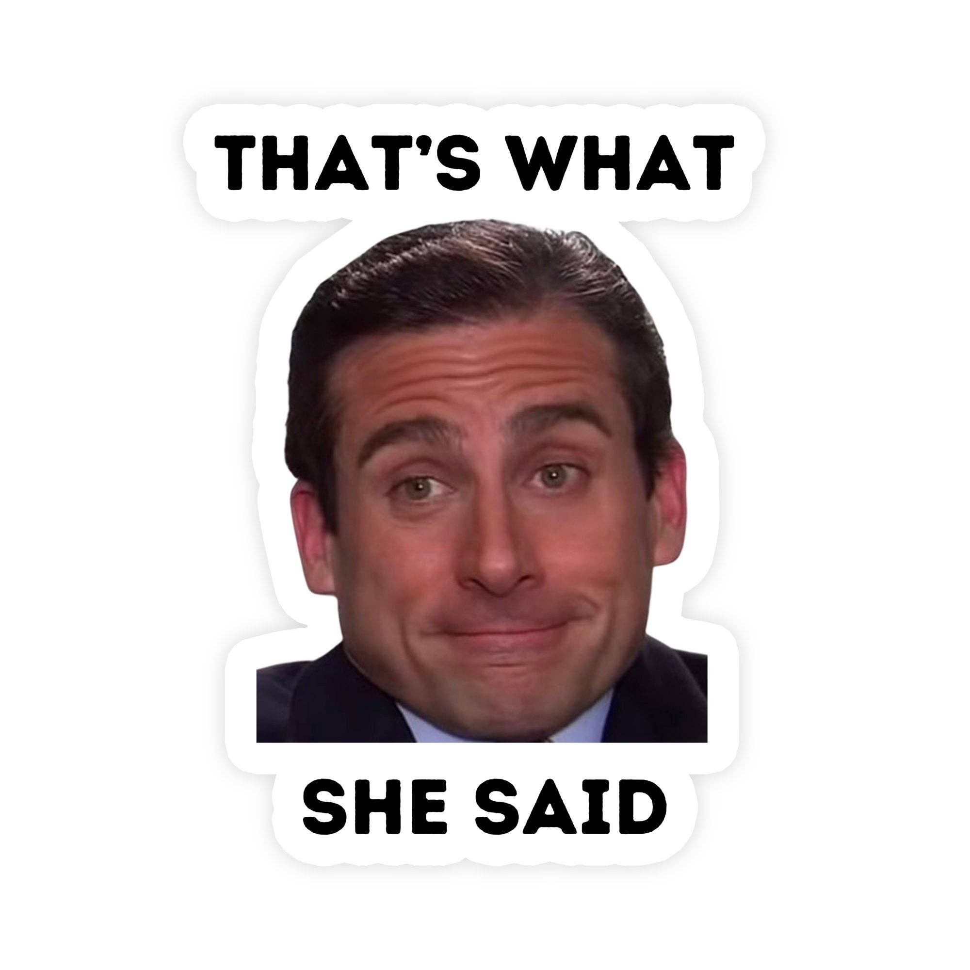 That's What She Said Michael Scott Sticker