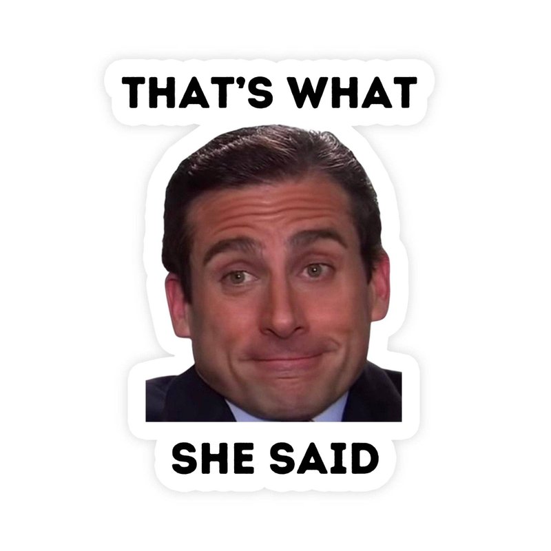 That's What She Said Michael Scott Sticker