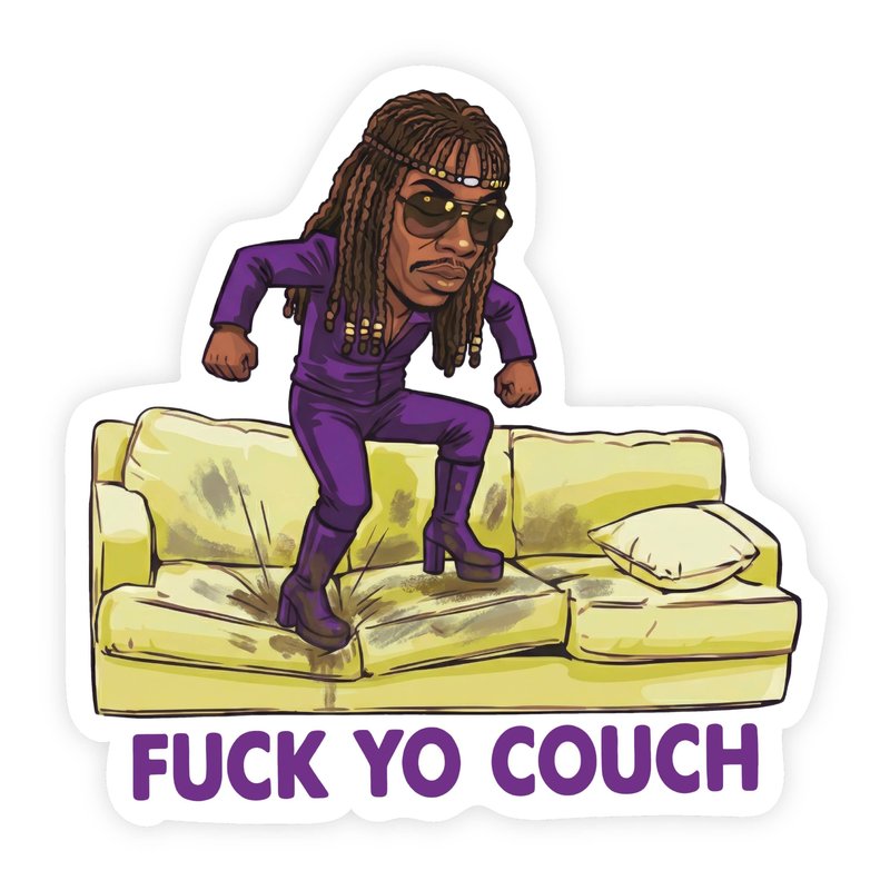 Fuck Yo Couch Dave Chappelle Stomping Sticker