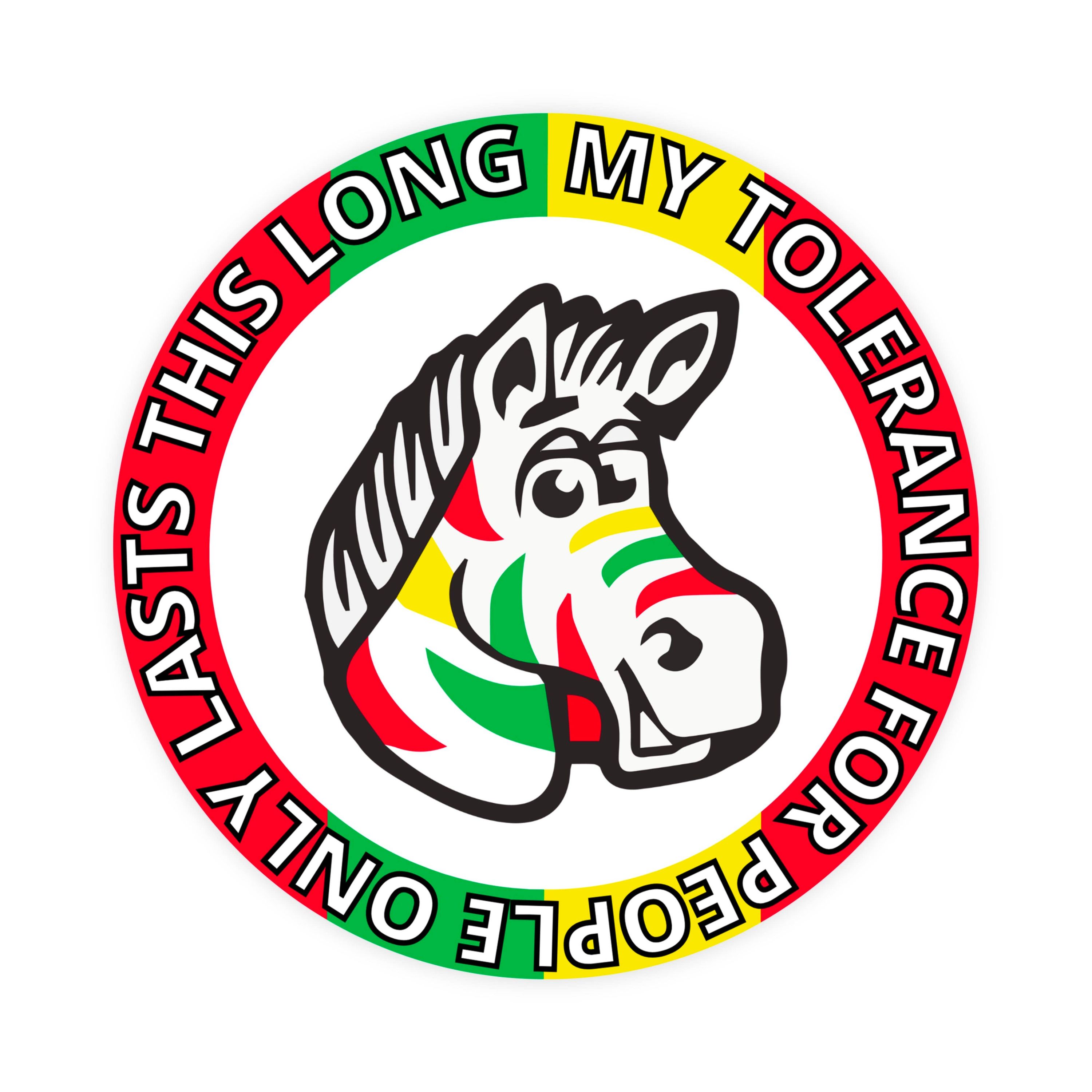 My Tolerance For People Only Lasts This Long Sticker