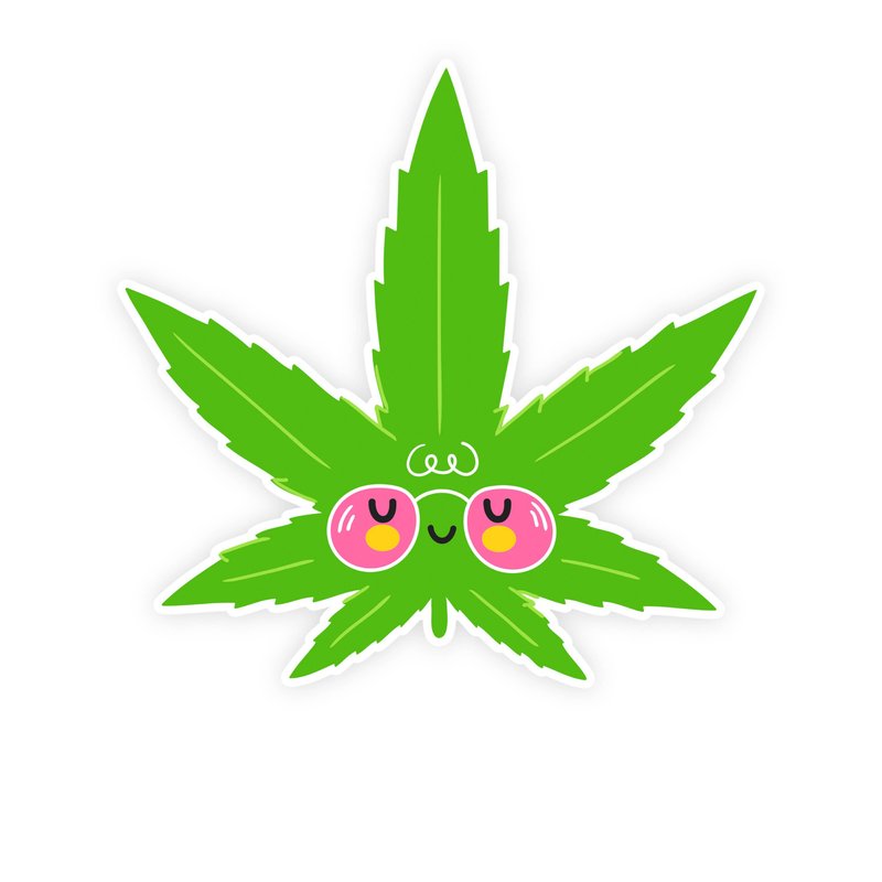 Chill Weed Leaf Weed Sticker