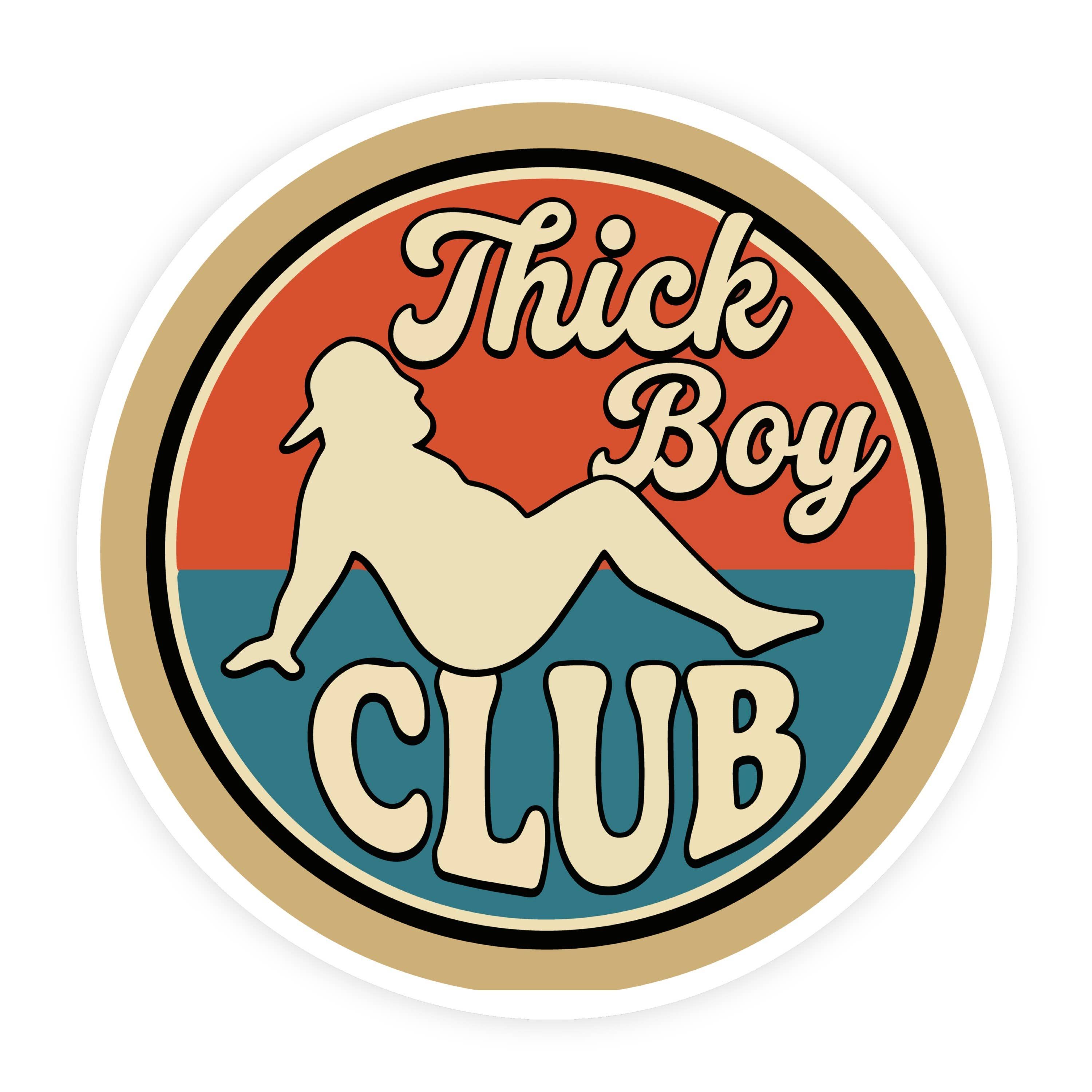 Thick Boy Club Retro Sticker