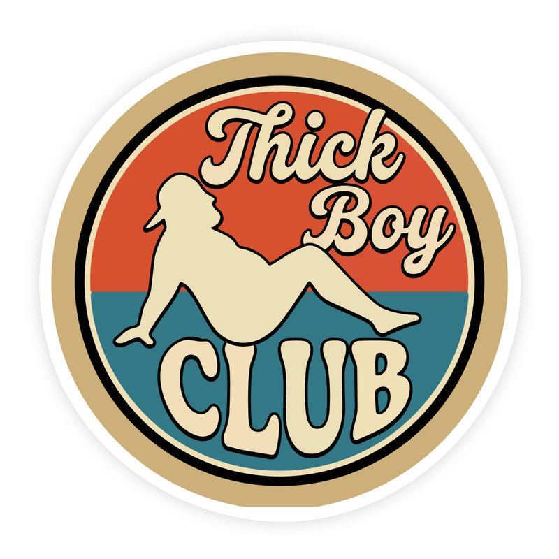Thick Boy Club Retro Sticker