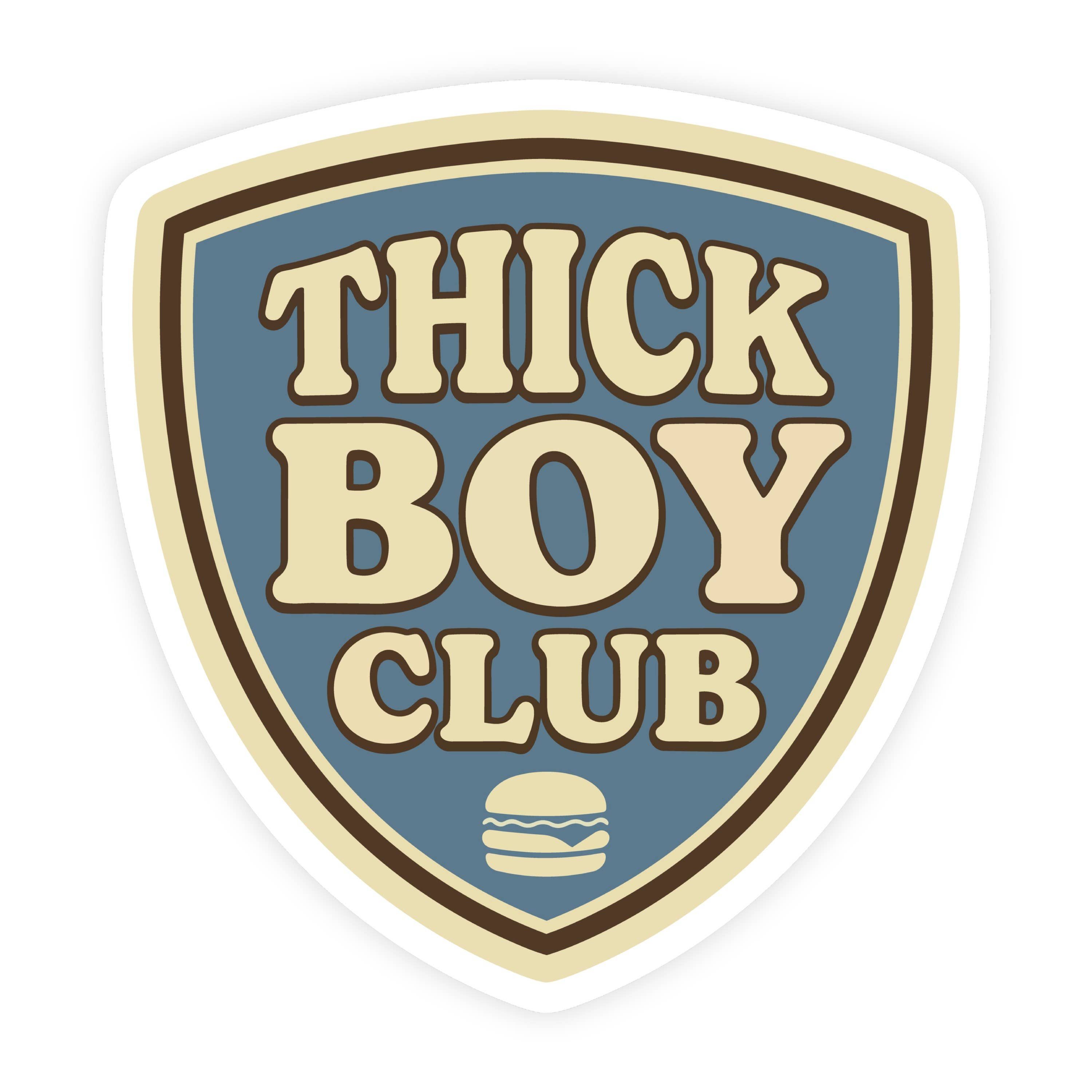 Thick Boy Club Hamburger Sticker