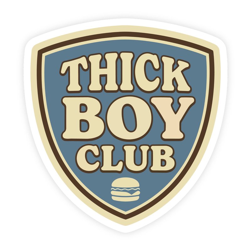 Thick Boy Club Hamburger Sticker