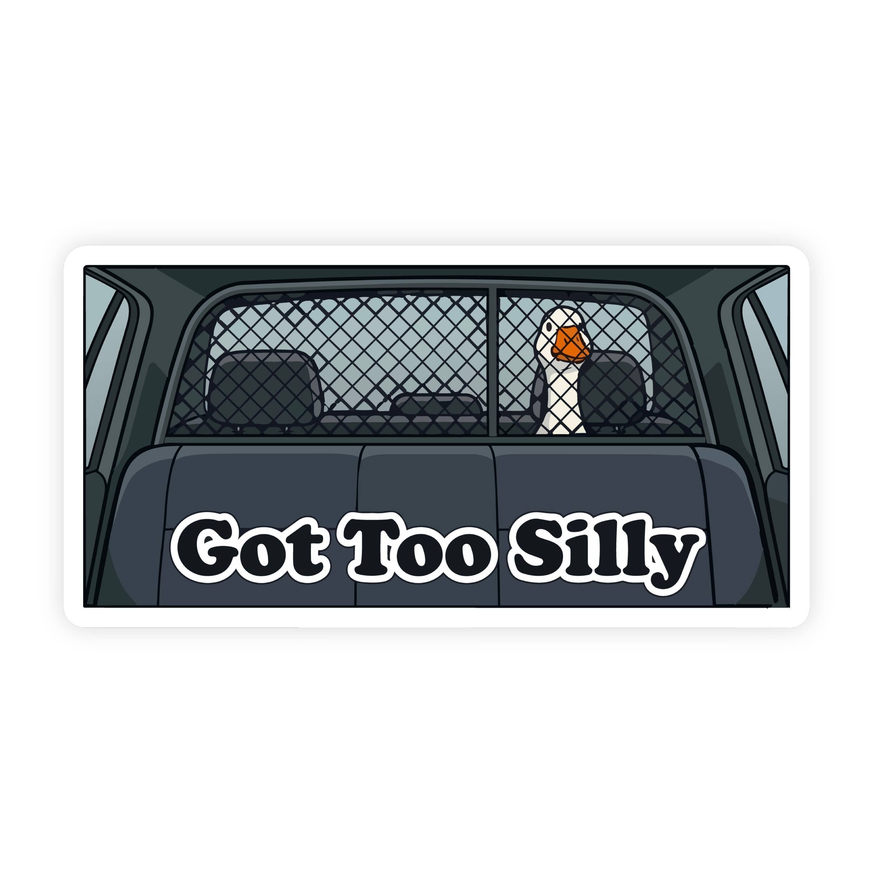 Got To Silly Goose Police Car Bumper Sticker