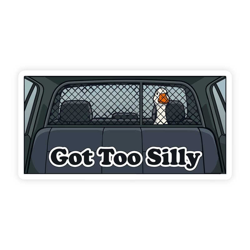Got To Silly Goose Police Car Bumper Sticker