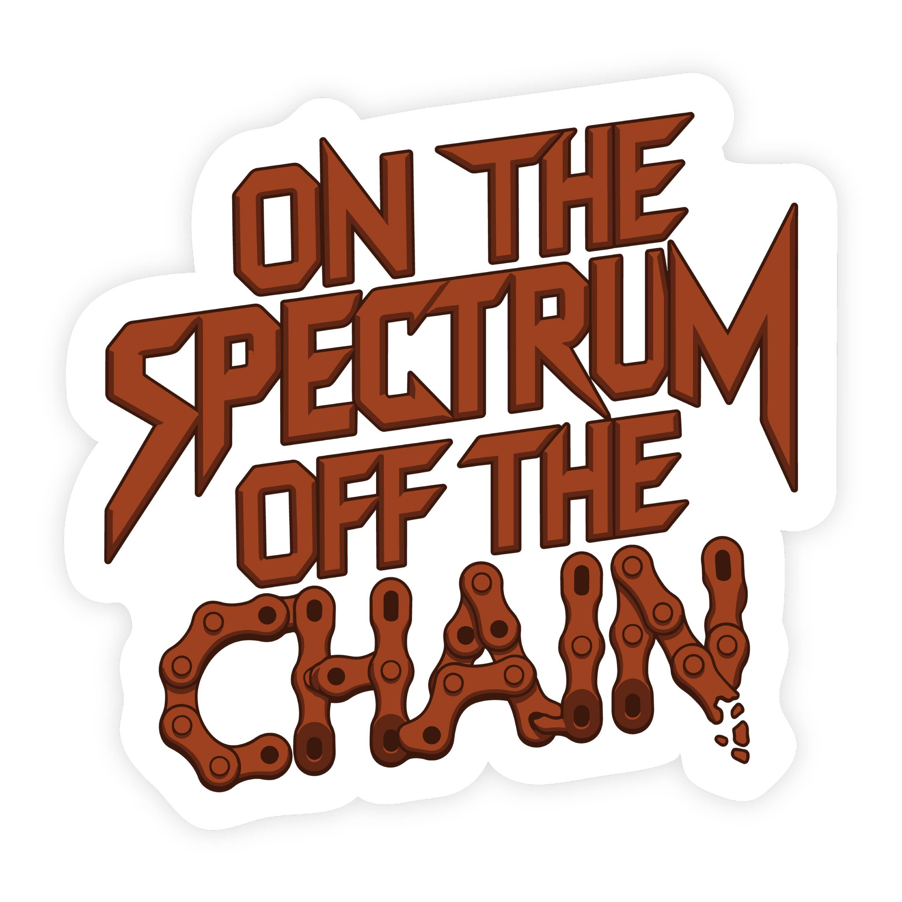 On The Spectrum Off The Chain, Chain Link Sticker